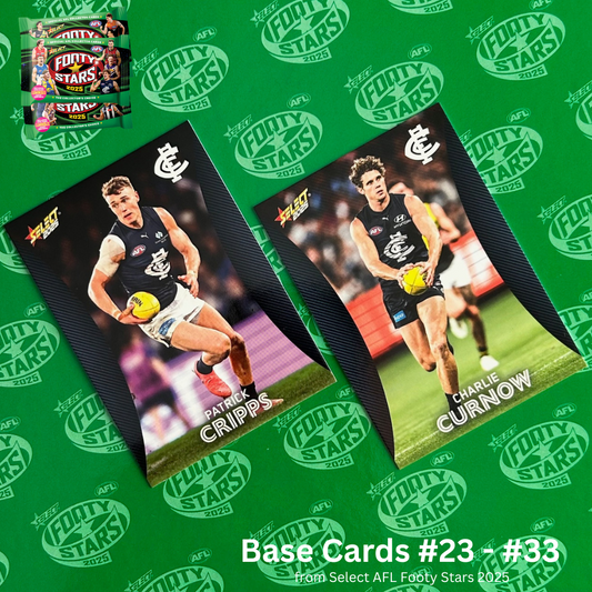 Select AFL 2025 Footy Stars - CARLTON Base Cards (#23 - #33) BUY 4 GET 2 FREE