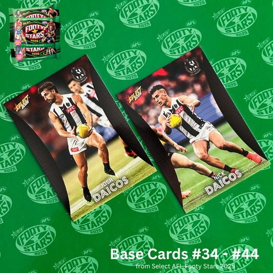 Select AFL 2025 Footy Stars - COLLINGWOOD Base Cards (#34 - #44) BUY 4 GET 2 FREE