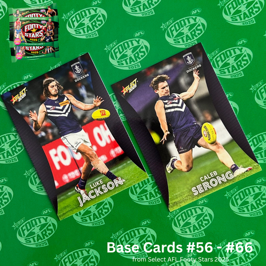 Select AFL 2025 Footy Stars - FREMANTLE DOCKERS Base Cards (#56 - #66) BUY 4 GET 2 FREE