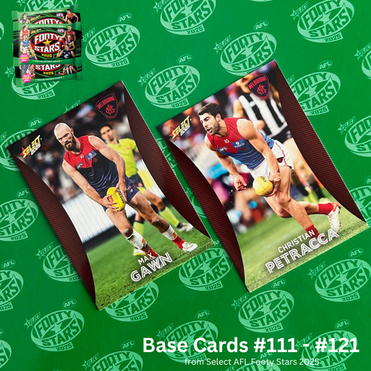 Select AFL 2025 Footy Stars - MELBOURNE Base Cards (#111 - #121) BUY 4 GET 2 FREE