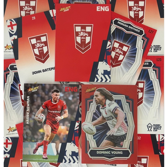 Select Rugby League World Cup 2026 - ENGLAND Men's Base & Luminous Cards