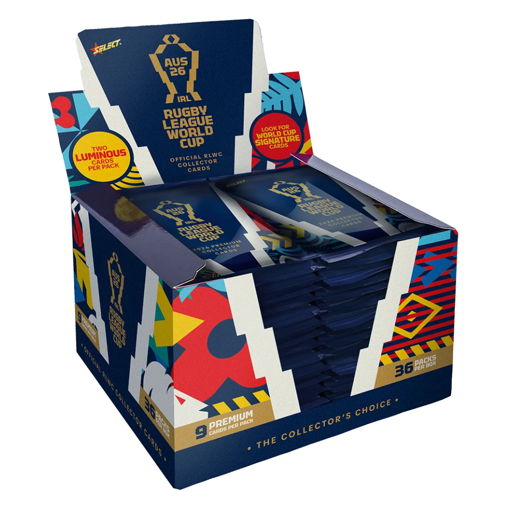 Select Rugby League World Cup 2026 - Trading Card Hobby Box (36 Packs)