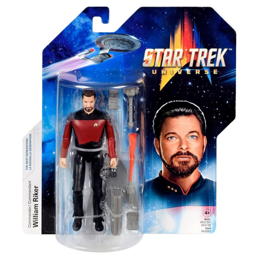 Star Trek Universe 5" Action Figure - COMMANDER WILLIAM RIKER The Next Generation