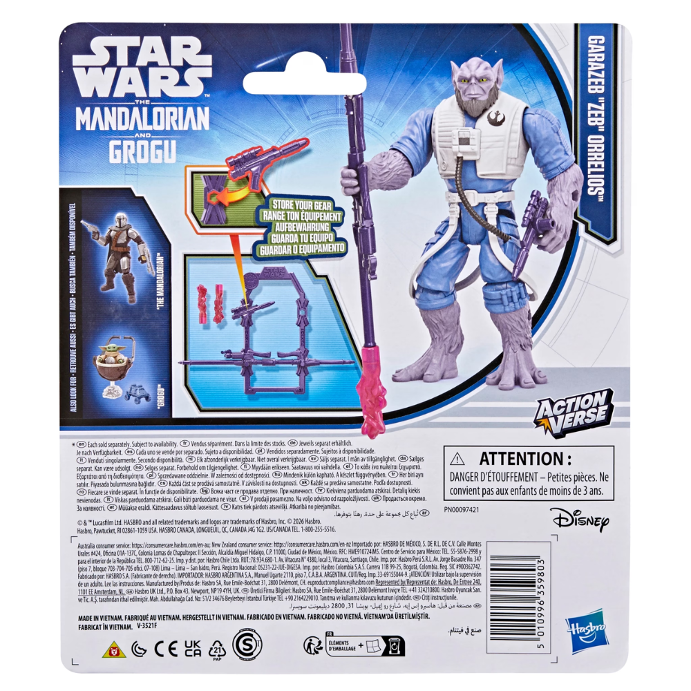 Star Wars Action Verse The Mandalorian and Grogu 4.5" Action Figure - GARAZEB "ZEB" ORRELIOS (2026)