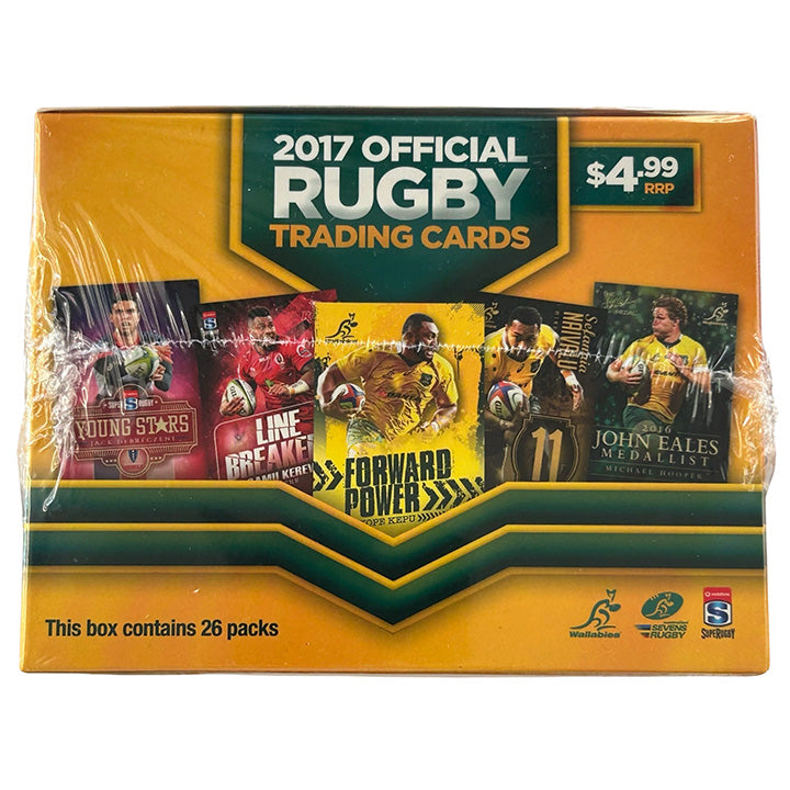 Tap'n'Play 2017 Official Australian Rugby Trading Card Collection - Box of 26 Packets