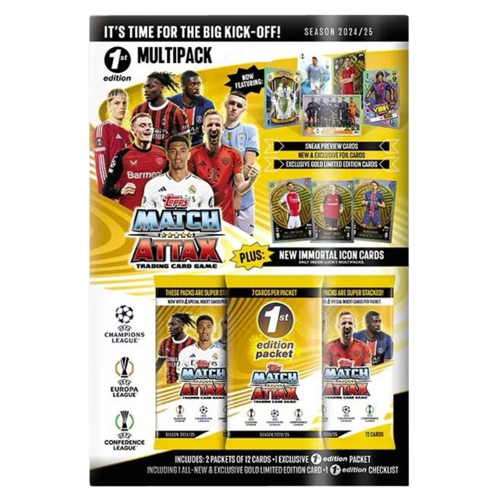 2024-25 Topps UCC Match Attax - 1ST EDITION MULTIPACK including Exclusive Cards