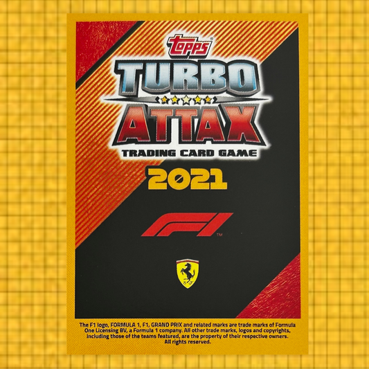Topps F1 Turbo Attax 2021 - CARLOS SAINZ (SCUDERIA FERRARI) Supreme Skill #253