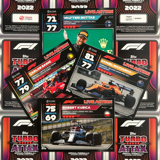 Topps F1 Turbo Attax 2022 - Single F1 LIVE ACTION 2021 Cards (#220 - #259)