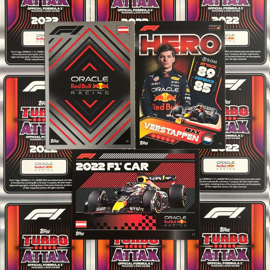Topps F1 Turbo Attax 2022 - Single ORACLE RED BULL Cards (#10 - #18)