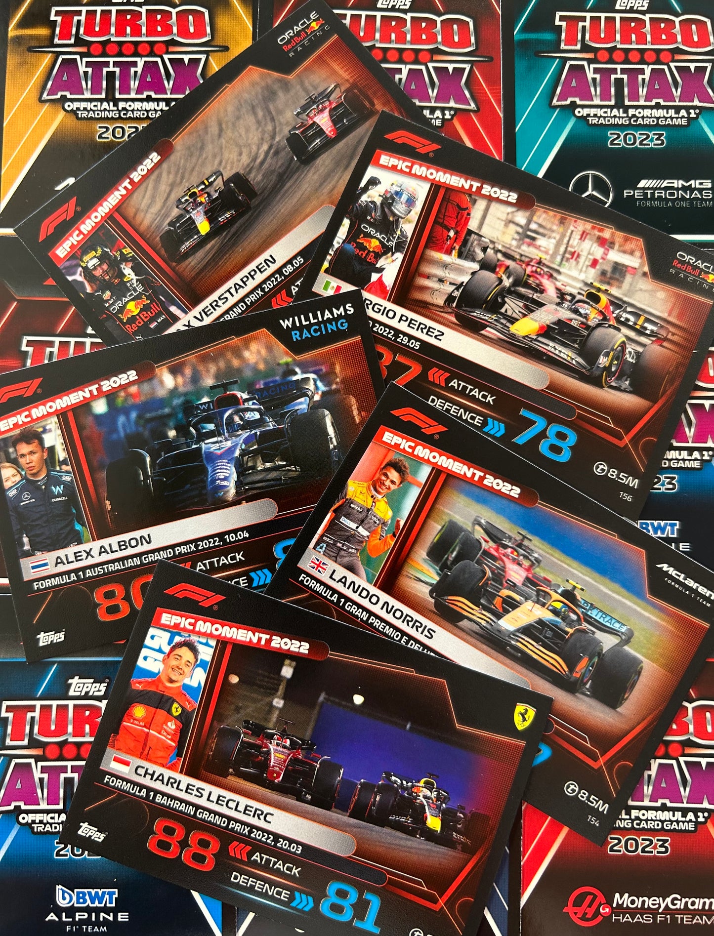Topps F1 Turbo Attax 2023 - Single EPIC MOMENTS 2022 Cards (#148 - #171)