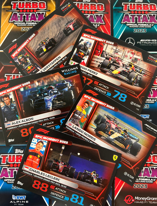 Topps F1 Turbo Attax 2023 - Single EPIC MOMENTS Cards (#148 - #171)