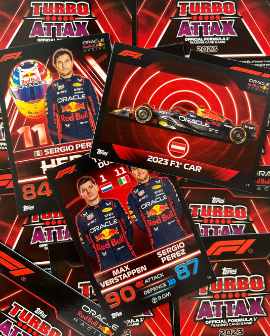 Topps F1 Turbo Attax 2023 - Single ORACLE RED BULL Cards (#10 - #18)