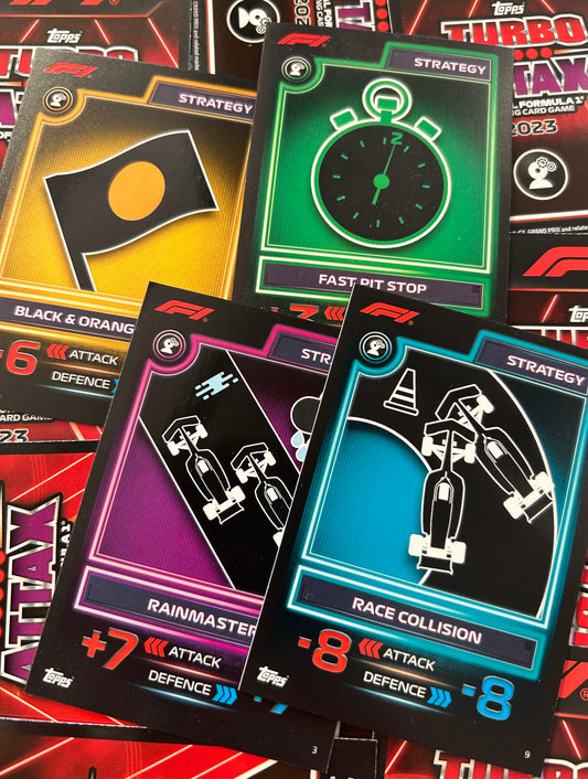 Topps F1 Turbo Attax 2023 - Single STRATEGY Cards (#1 - #9)