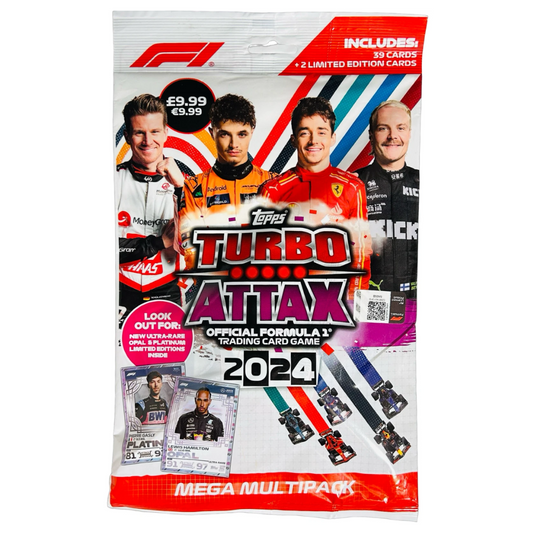 Topps F1 Turbo Attax 2024 - MEGA MULTIPACK (39 Cards with 2 Limited Editions)