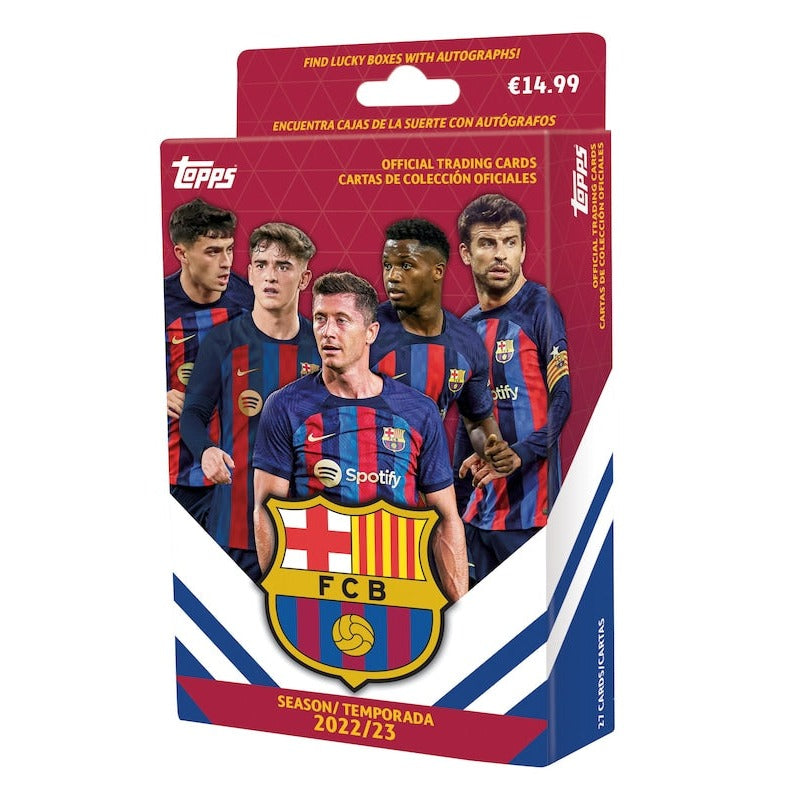 Topps FC Barcelona Official Fan Set 2022-23 - Topps UK Hanger Box