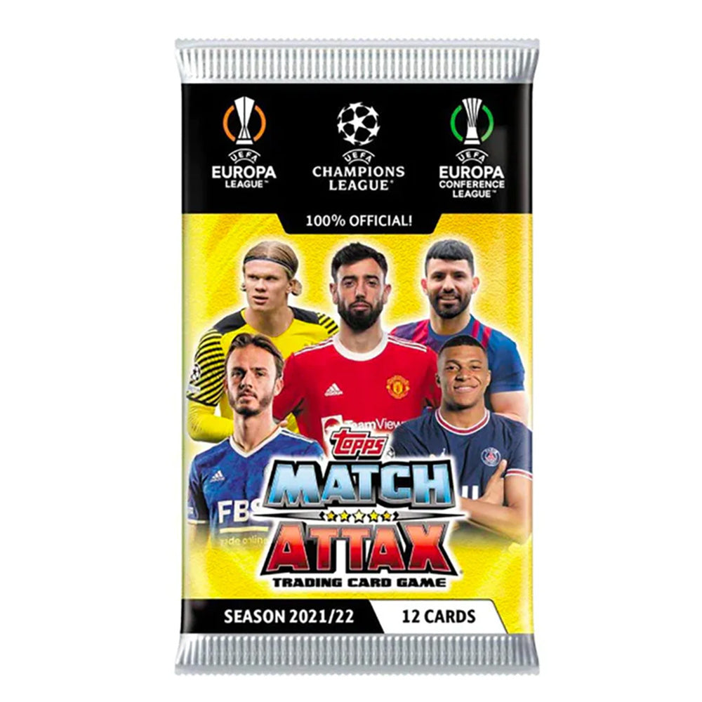 Topps Match Attax UEFA 2021-22 - Packet of 12 Trading Cards