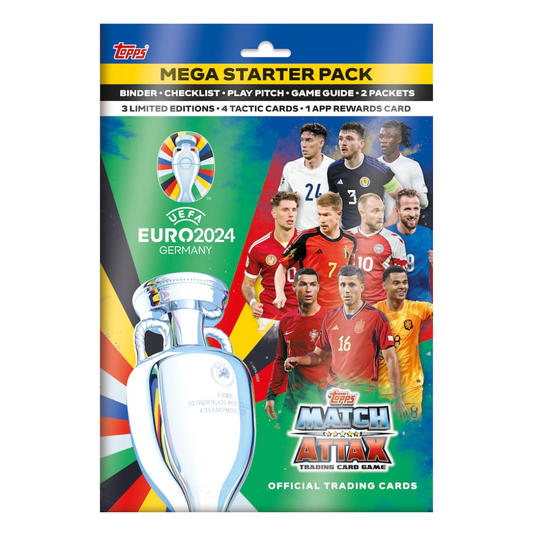 Topps Match Attax UEFA EURO 2024 Germany - Mega Starter Pack (Collector Binder & 24 Cards)