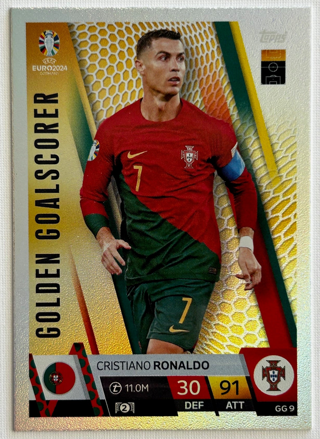 Topps Match Attax UEFA EURO 2024 - RONALDO (PORTGUAL) Golden Goalscore ...