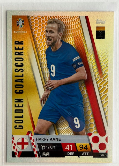 Topps Match Attax UEFA EURO 2024 - KANE (ENGLAND) Golden Goalscorer GG5