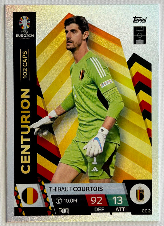 Topps Match Attax UEFA EURO 2024 - COURTOIS (BELGIUM) Centurion CC2