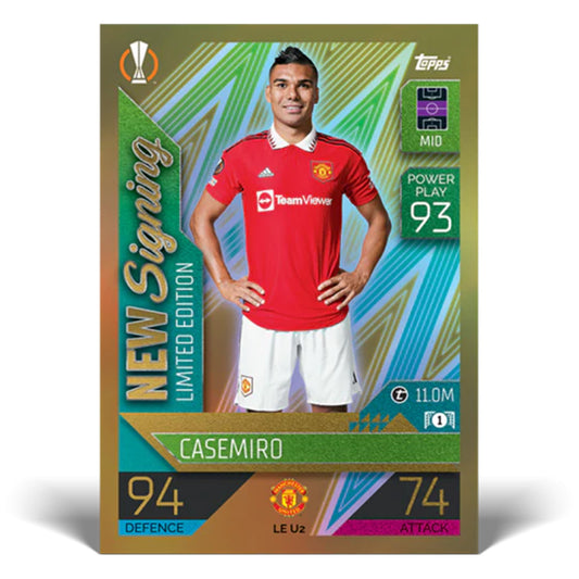 Topps Match Attax Update 2022-23 - CASEMIRO (MAN UTD) Limited Edition LEU2