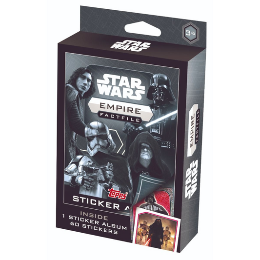Topps UK Star Wars Factfiles (2020) Sticker Collection - EMPIRE SET #3 Sticker Album & 60 Stickers