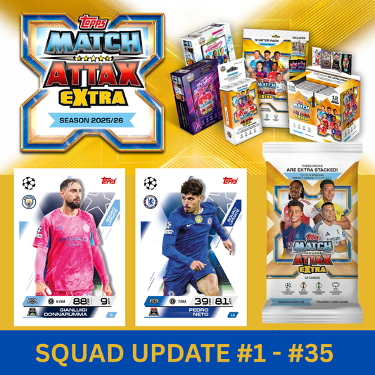 Topps UCC Match Attax Extra 2025-26 - SQUAD UPDATE Premier League & La Liga Teams (#1-#35) Base Cards