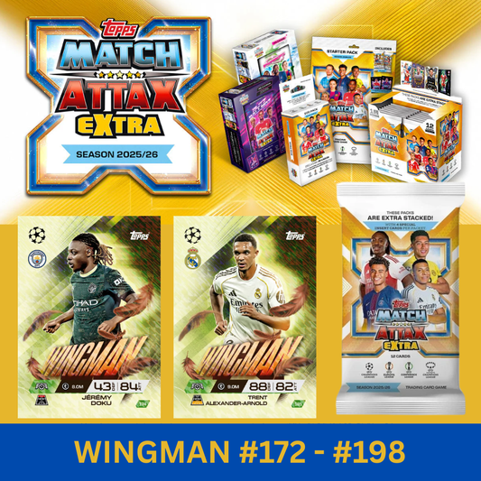 Topps UCC Match Attax Extra 2025-26 - WINGMAN (#172-#198) Holographic Foil