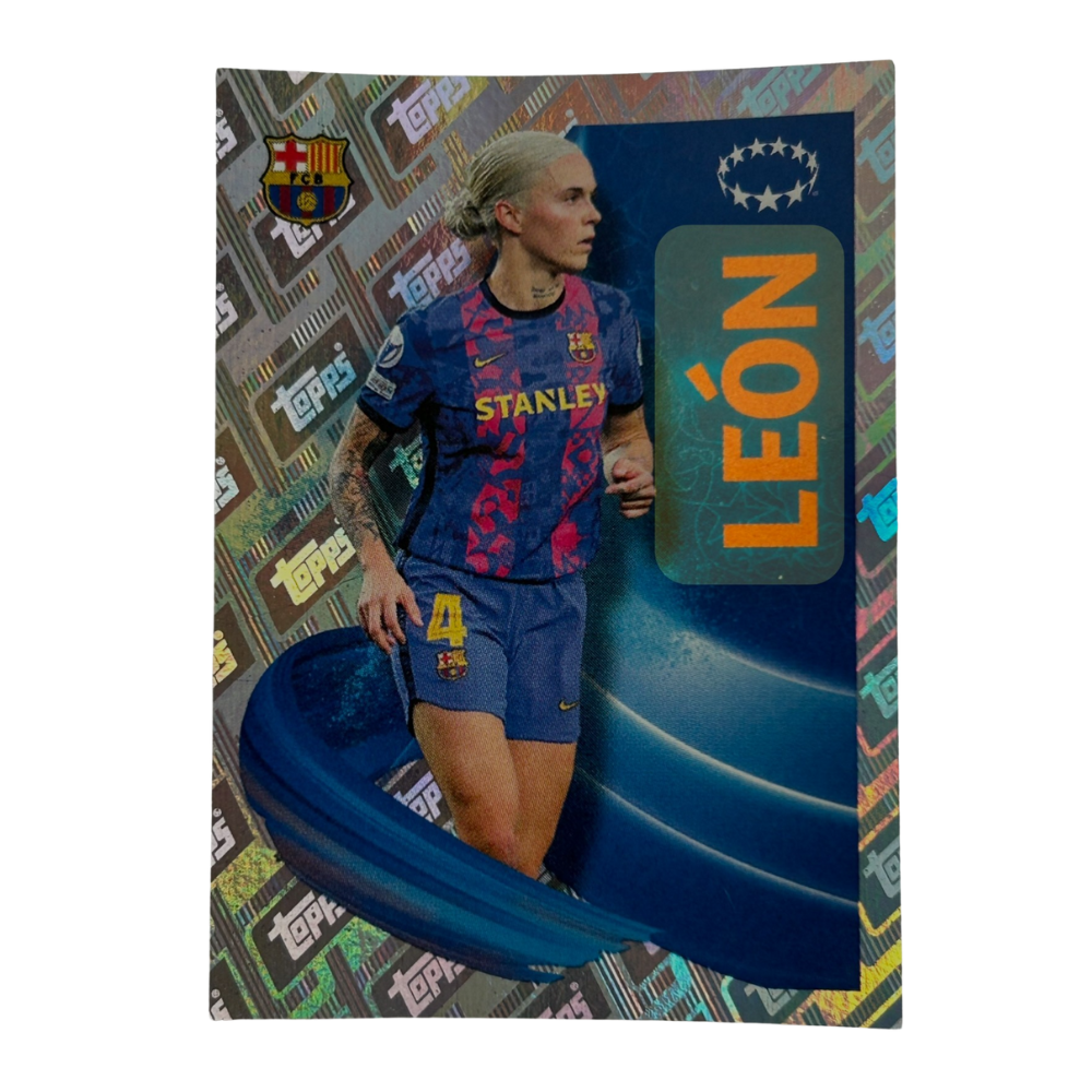 Topps UEFA Champions League 2022-23 - LEÓN (FC BARCELONA) Foil Sticker #19