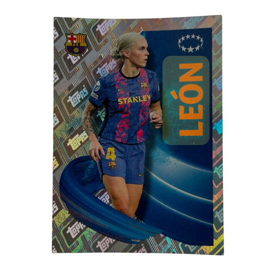 Topps UEFA Champions League 2022-23 - LEÓN (FC BARCELONA) Foil Sticker #19