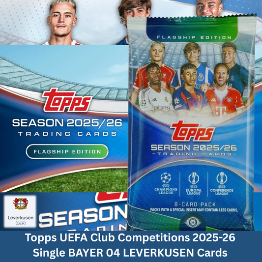 Topps UEFA Club Competitions 2025-26 - Single BAYER 04 LEVERKUSEN Cards (Base & Rookies)