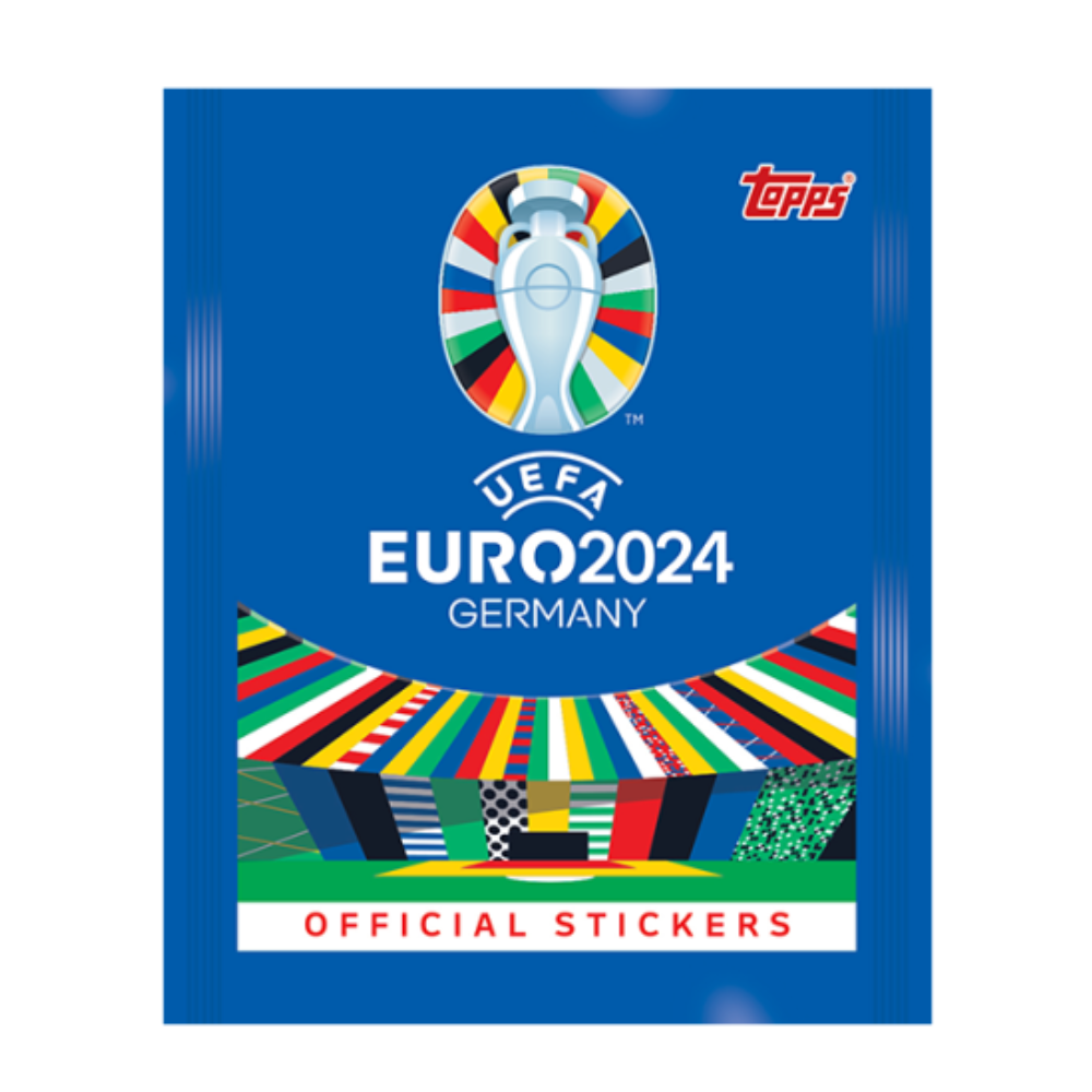 PRE-ORDER: Topps UEFA EURO 2024 Sticker Collection - Box of 100 Sticker Packets (inc 600 Stickers)