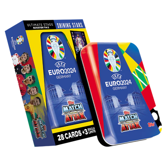 Topps UEFA EURO 2024 Match Attax - Shining Stars Booster Tin #2 (including 31 Cards)
