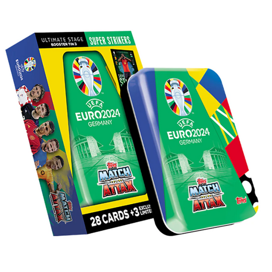 Topps UEFA EURO 2024 Match Attax - Super Strikers Booster Tin #3 (including 31 Cards)