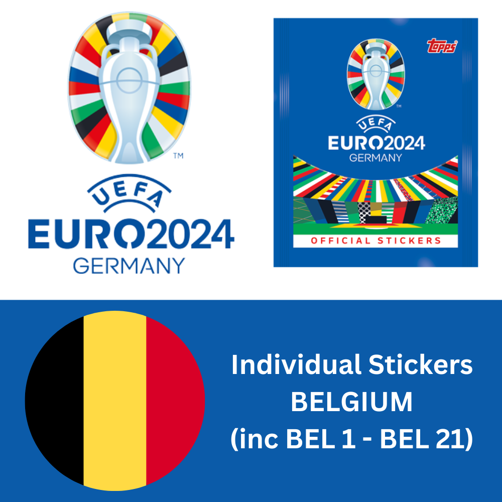 Topps UEFA EURO 2024 Sticker Collection - Single BELGIUM Stickers (inc BEL 1-21)