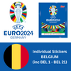 Topps UEFA EURO 2024 Sticker Collection - Single BELGIUM Stickers (inc BEL 1-21)