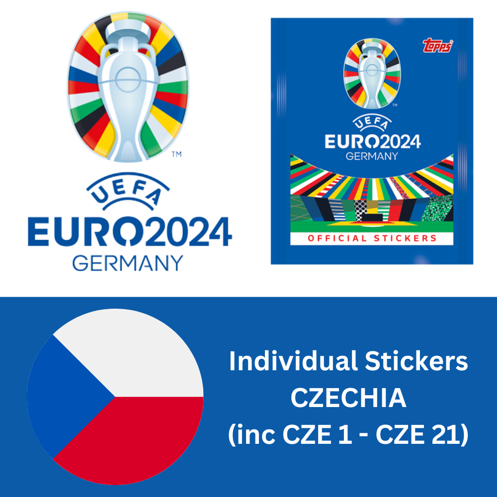 Topps UEFA EURO 2024 Sticker Collection - Single CZECHIA Stickers (inc CZE 1-21)