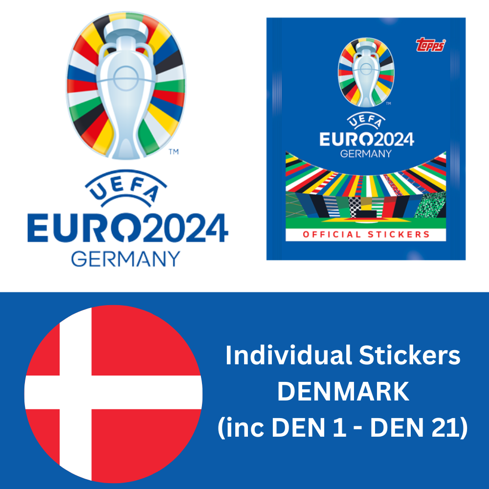 Topps UEFA EURO 2024 Sticker Collection - Single DENMARK Stickers (inc ...