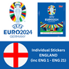 Topps UEFA EURO 2024 Sticker Collection - Single ENGLAND Stickers (inc ENG 1-21)