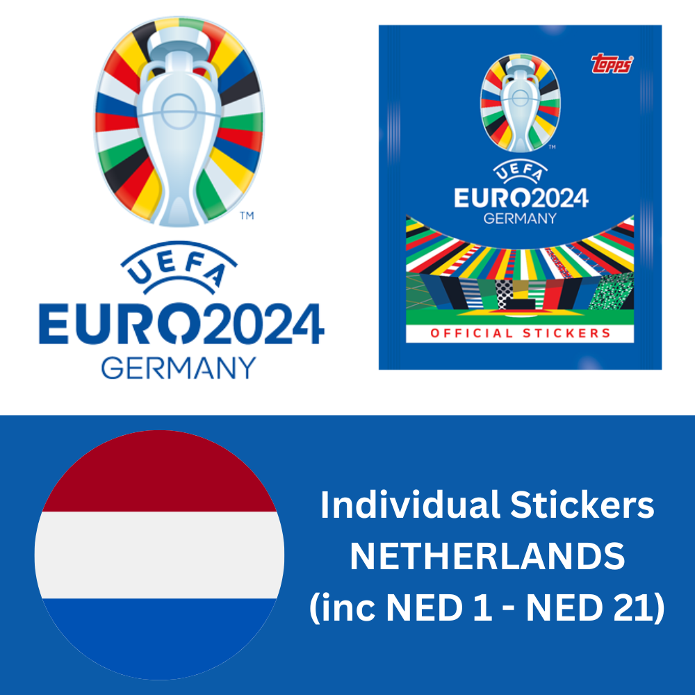 Topps UEFA EURO 2024 Sticker Collection - Single NETHERLANDS Stickers (inc NED 1-21)