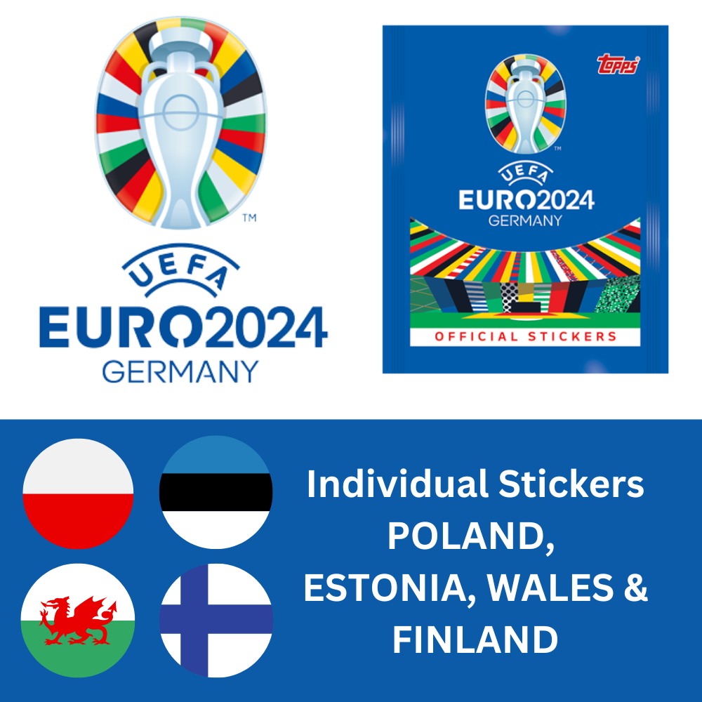 Topps UEFA EURO 2024 Sticker Collection - Single POLAND, ESTONIA, WALES & FINLAND Stickers