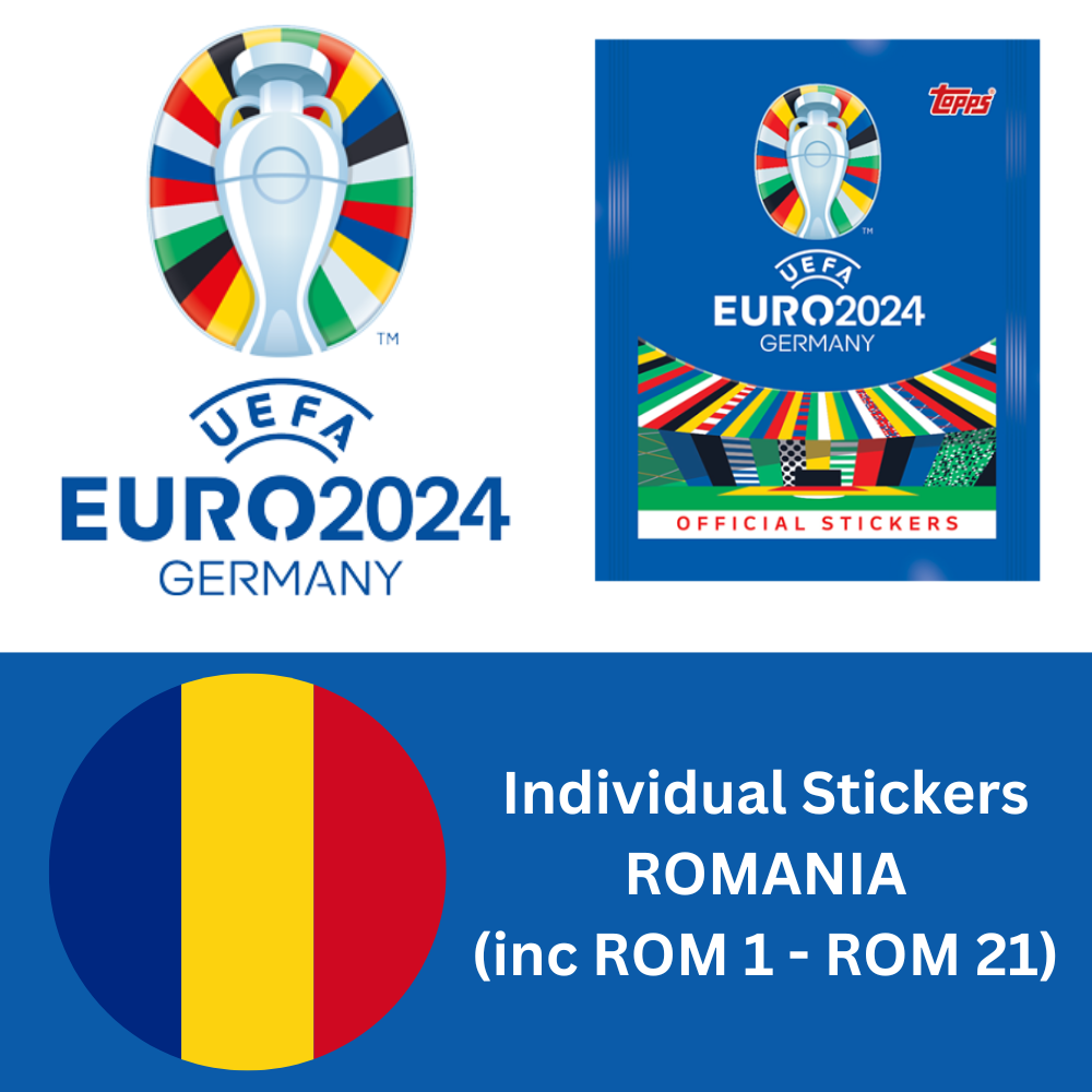 Topps UEFA EURO 2024 Sticker Collection - Single ROMANIA Stickers (inc ROM 1-21)