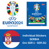 Topps UEFA EURO 2024 Sticker Collection - Single SERBIA Stickers (inc SRB 1-21)
