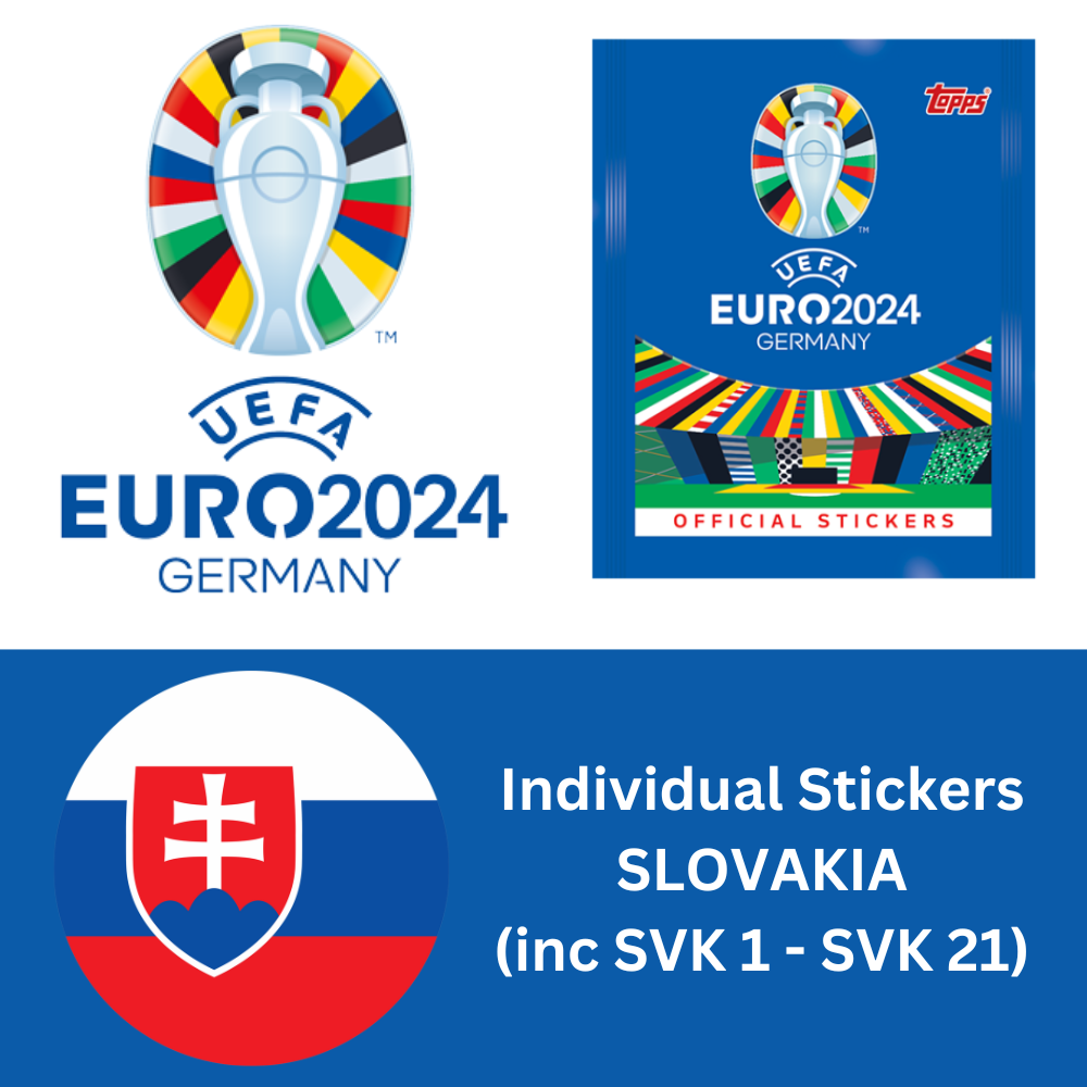 Topps UEFA EURO 2024 Sticker Collection - Single SLOVAKIA Stickers (inc SVK 1-21)