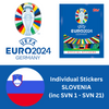 Topps UEFA EURO 2024 Sticker Collection - Single SLOVENIA Stickers (inc SVN 1-21)