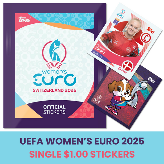 Topps UEFA Women's EURO 2025 Sticker Collection - Single $1.00 Stickers