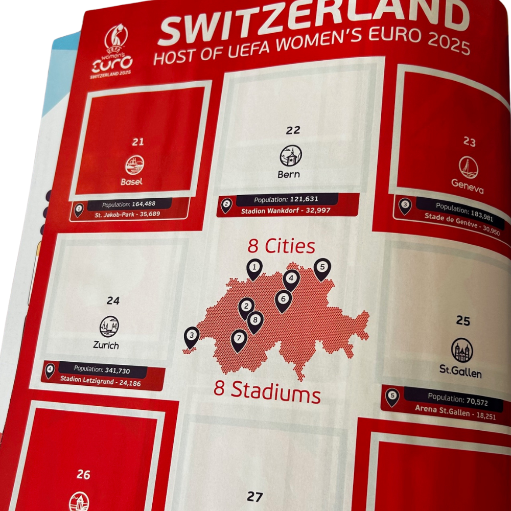 Topps UEFA Women's EURO 2025 Sticker Collection - Sticker Album with 6 Stickers