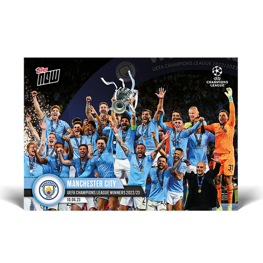 Topps Now 2022-23 UEFA Champions League - Manchester City UEFA Champions League Winners 2022-23 #117
