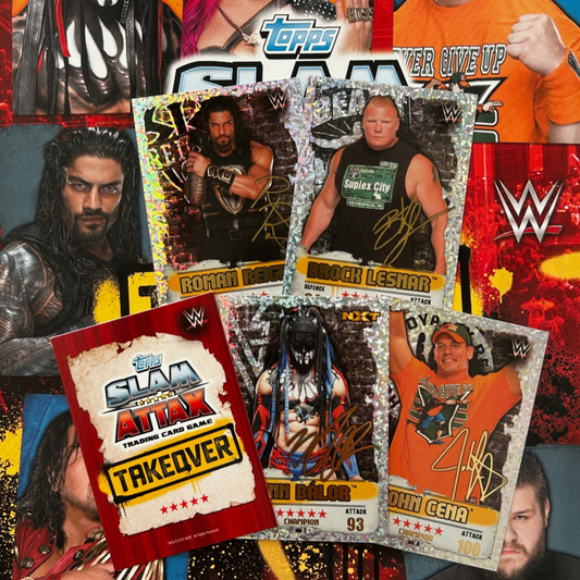 2016 Topps UK WWE Slam Attax Takeover - Single GOLD CHAMPION Cards (#1 - #16)