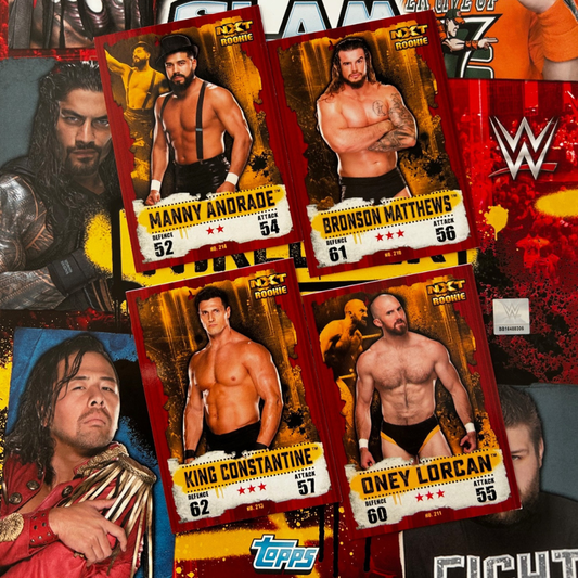 2016 Topps UK WWE Slam Attax Takeover - Single NXT ROOKIE Cards (#209 - #216)